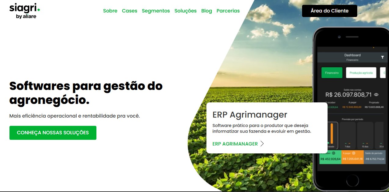 ERP agrícola dados