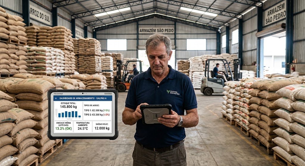 Dashboard para fazenda de grãos do agro